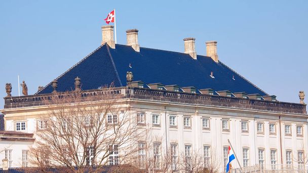 Christian VIII:n palatsi Kööpenhaminassa. Levetzaun palatsi Tanskassa  - Valokuva, kuva