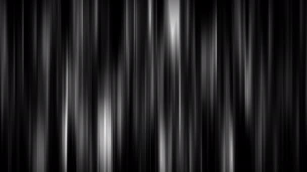 Animace černo-bílých svislých přechodových pruhů. Počítačem generované abstraktní pohyb vertikální úzké pruhy pohybující se a blikající, monochromatické. Bezešvé smyčky 3D vykreslování animace. - Záběry, video