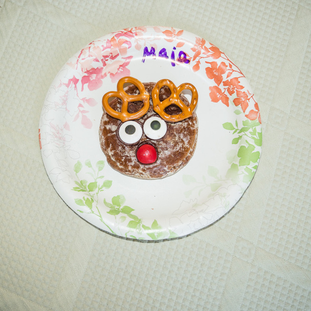 Reindeer gingerbread cookie - Photo, Image