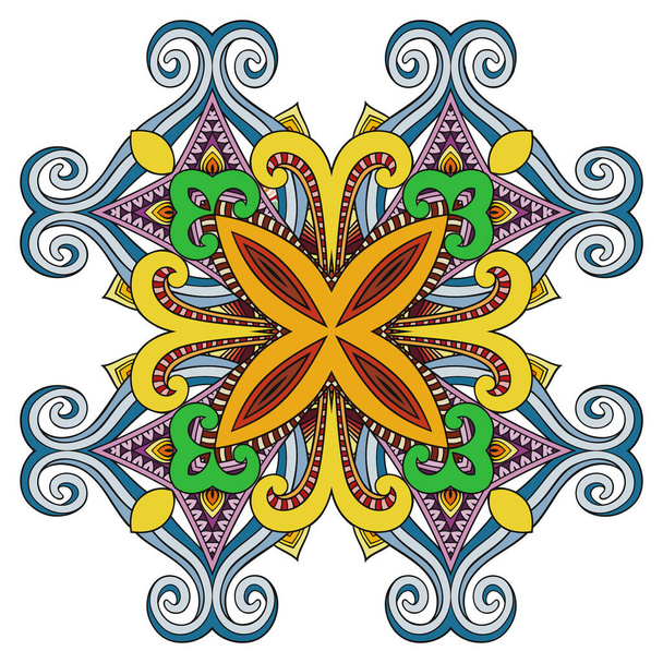 Ilustración de flores ornamentales decorativas vectoriales
 - Vector, imagen