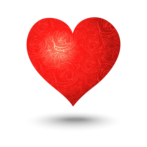 heart on a white background - Вектор, зображення