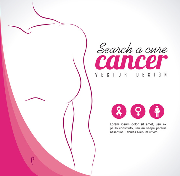Karcinom prsu - Vektor, obrázek