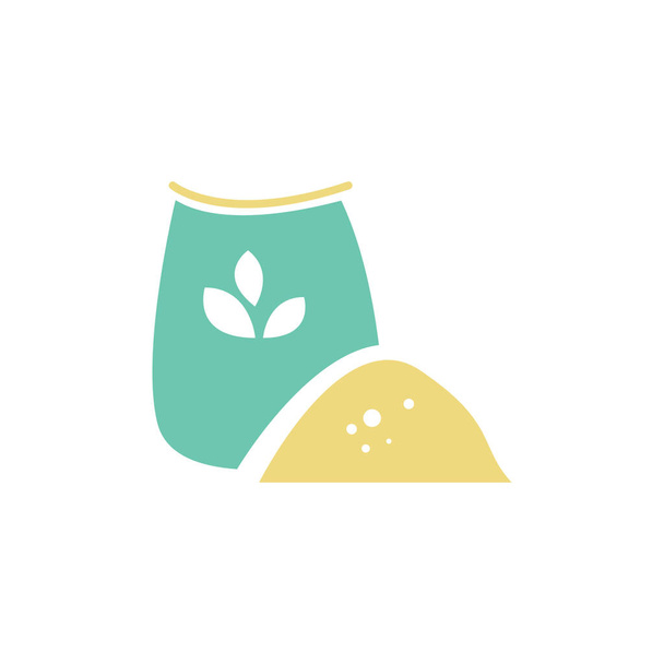 disegno logo icona vettoriale farina - Vettoriali, immagini