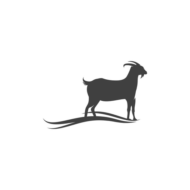 Goat Logo Template vector icon illustration design - Вектор,изображение
