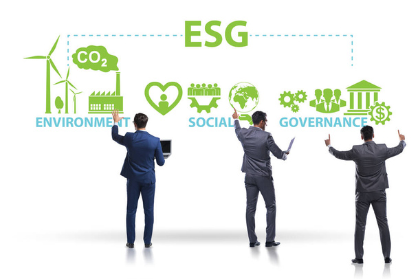 ESG-koncepció, mint környezetvédelmi és szociális kormányzás a vállalkozásokkal - Fotó, kép
