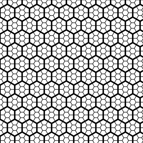 seamless hexagonal indian, islamic, persian, Arabesque geometric design. can be used for print, web, fabric, wallpaper, background, decoration etc - Vector, Image
