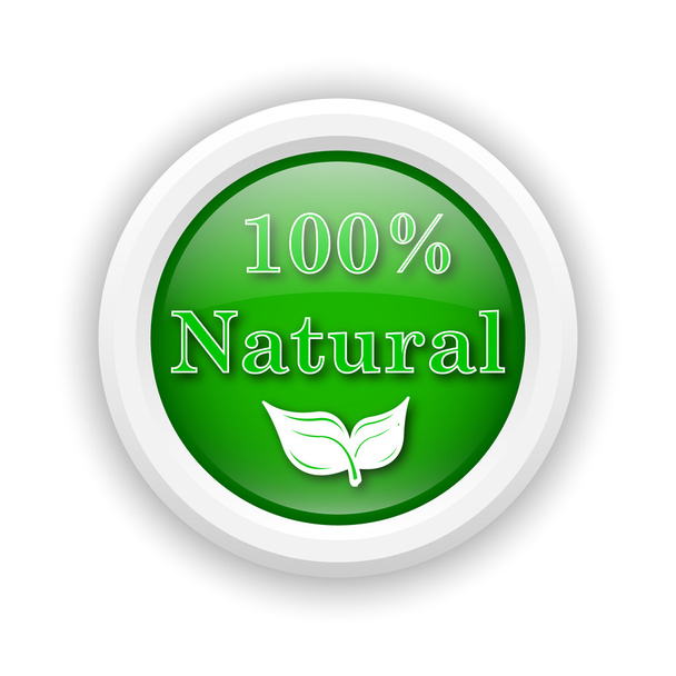 100 percent natural icon - Фото, изображение