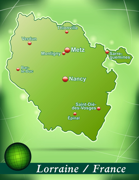 Карта Лоррейна
 - Вектор,изображение