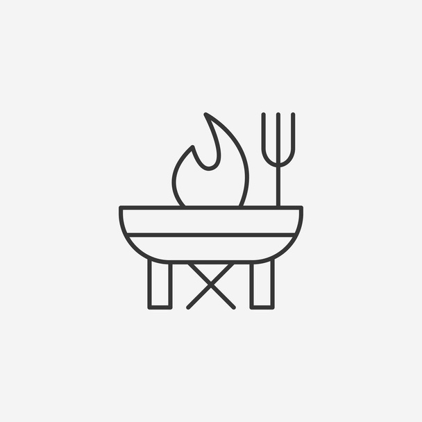 Barbecue moderna icona vettoriale semplice - Vettoriali, immagini