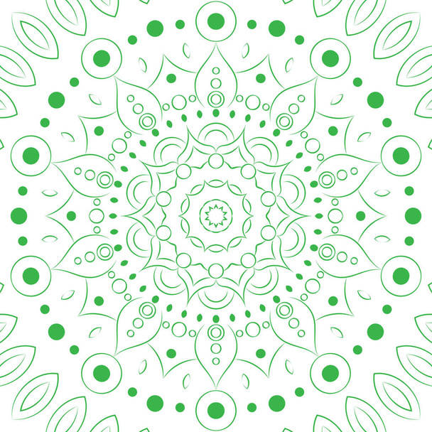 Mandala. Round Ornament Pattern vorhanden. Vintage dekorative Elemente. Handgezeichneter Hintergrund. Islam, Arabisch, Indisch, osmanische Motive. - Vektor, Bild
