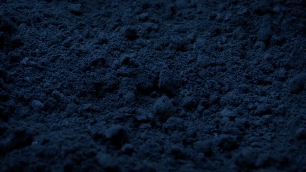 Soil Ground At Night Moving Shot - Felvétel, videó