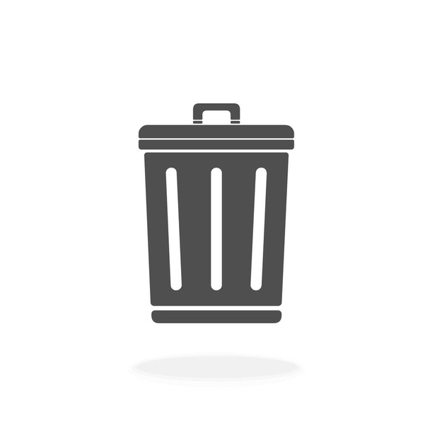 Trash μπορεί εικονίδιο Vector Εικονογράφηση Σύμβολο - Έννοια σκουπίδια. - Διάνυσμα, εικόνα