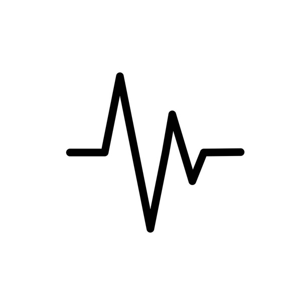 Illustration Vektorgrafik des Herzpulssymbols. Fit für Kardiogramm, Gesundheit, Diagnose usw.. - Vektor, Bild