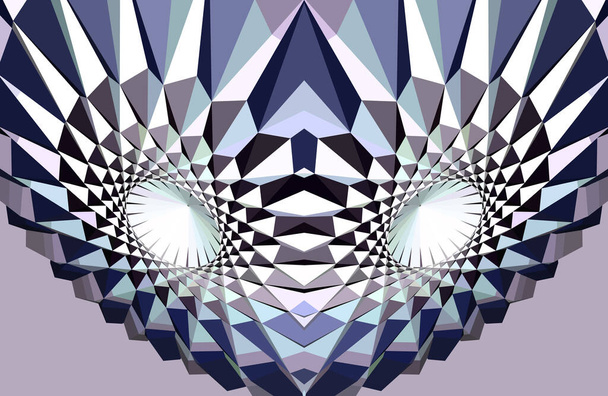 Abstrakti geometrinen optinen illuusio kuva - Vektori, kuva