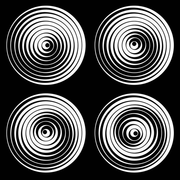 Набор векторных круглых элементов из прямых
 - Вектор,изображение