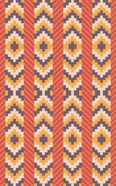 Motif amérindien chevron et bandes diagonales - Photo, image