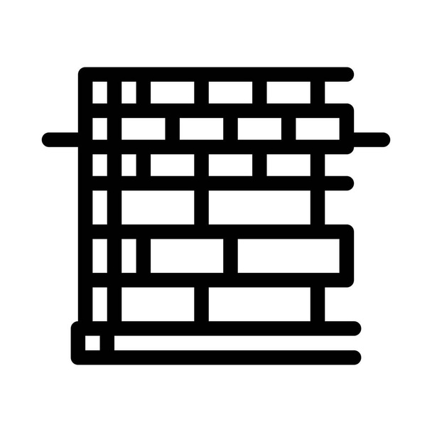 block foundation icon vector. block foundation sign. isolated contour symbol illustration - Vektori, kuva