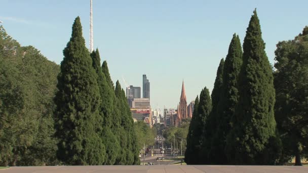 Melbourne City kaupungissa Australia - Materiaali, video