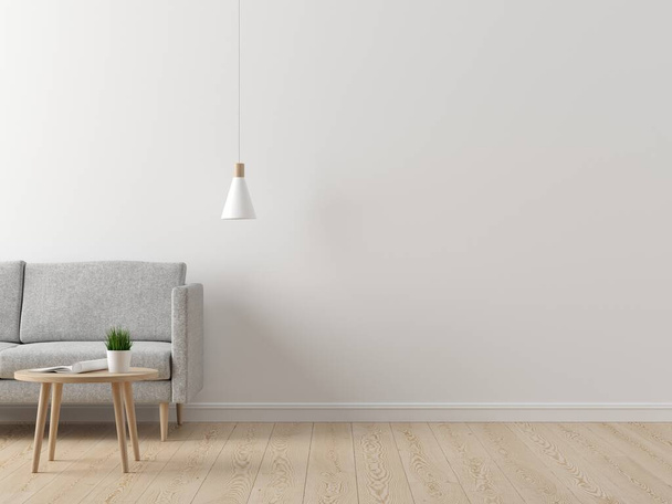 Interior of living, modern mock up scene with empty space for text - Photo, Image