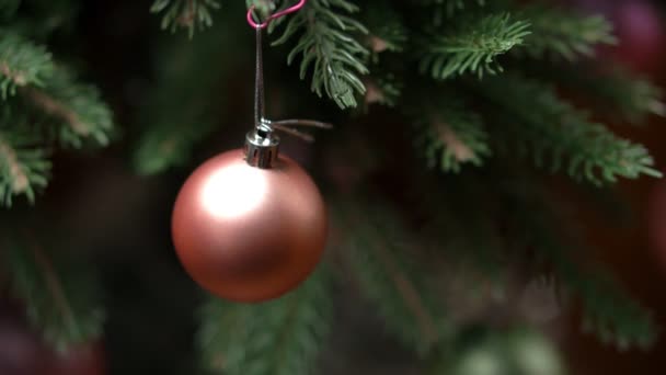The Decorations Christmas Tree Toy, soft focus - Záběry, video