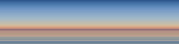 večerní panoramatický výhled na moře, obloha a mořská krajina v přírodních barevných barvách gradientu, minimální design styl, stock vektorové ilustrace pozadí pro záhlaví sociálních médií, banner, link - Vektor, obrázek