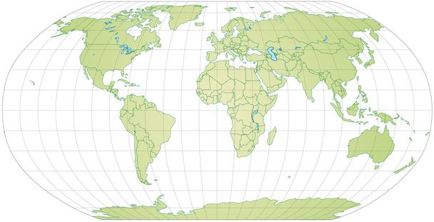mapa del mundo - Vector, Imagen