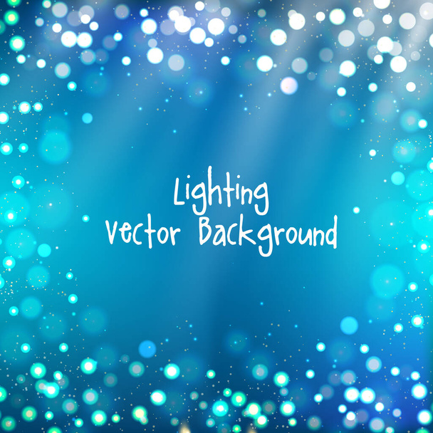 Abstract background with twinkling stars vintage and bokeh. Vector illustration. - Vektör, Görsel