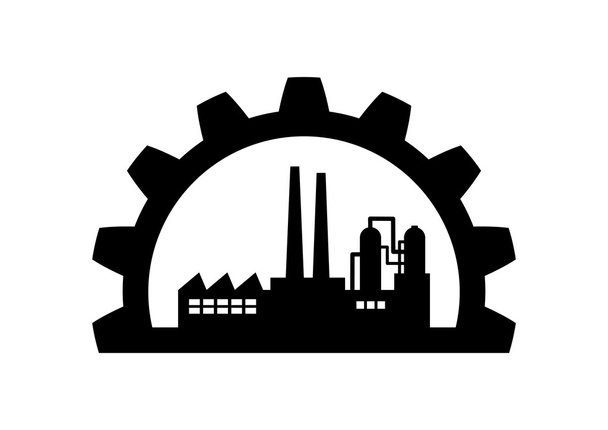 Ícone industrial
 - Vetor, Imagem