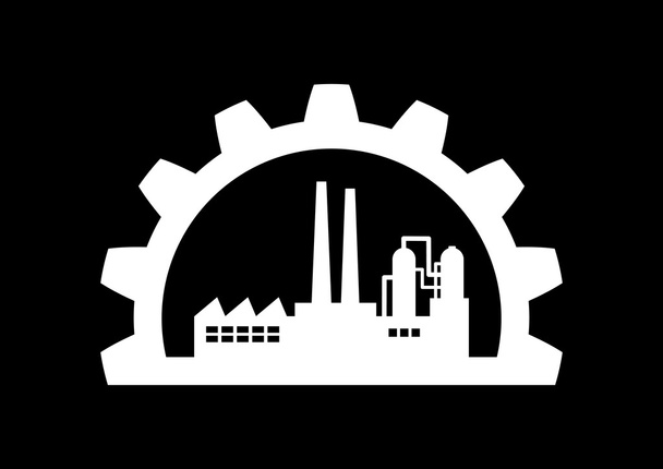 Значок промышленного производства
 - Вектор,изображение