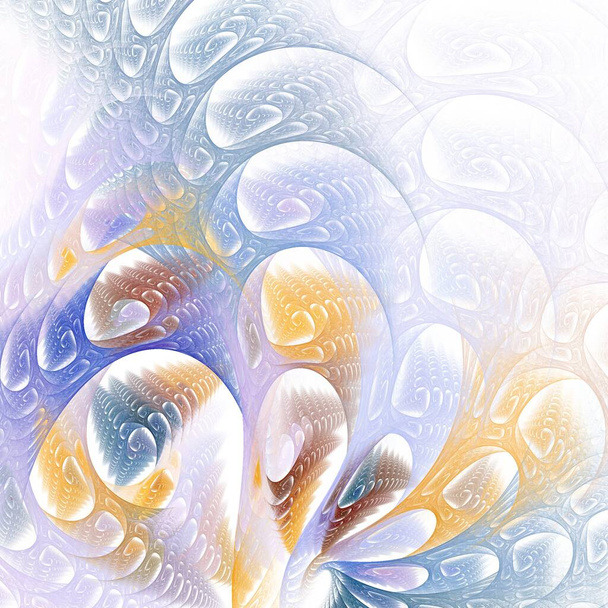 abstracte fractal achtergrond voor elegant design cover of fantasie compositie. - Foto, afbeelding