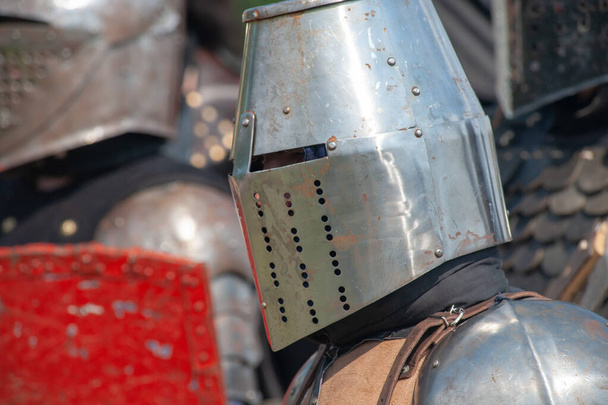 Knights in armor. Tournament festival - Photo, Image