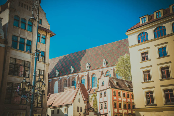 Wroclaw gyönyörű, festői központja - Fotó, kép