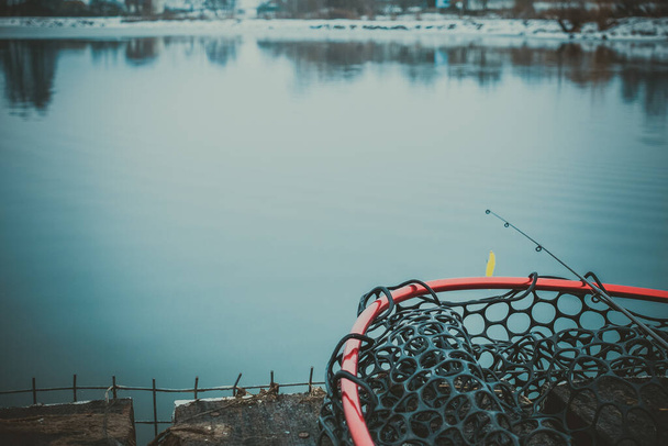 Rybaření sportovní rekreace pozadí - Fotografie, Obrázek
