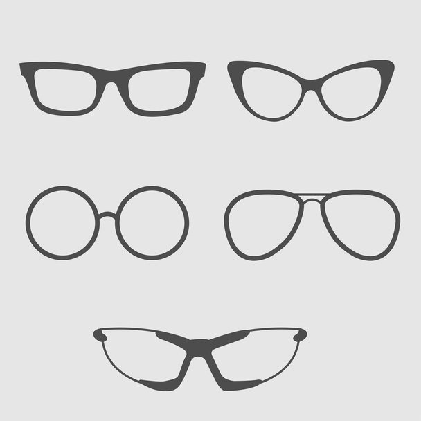 Conjunto de gafas. Iconos aislados
. - Vector, Imagen