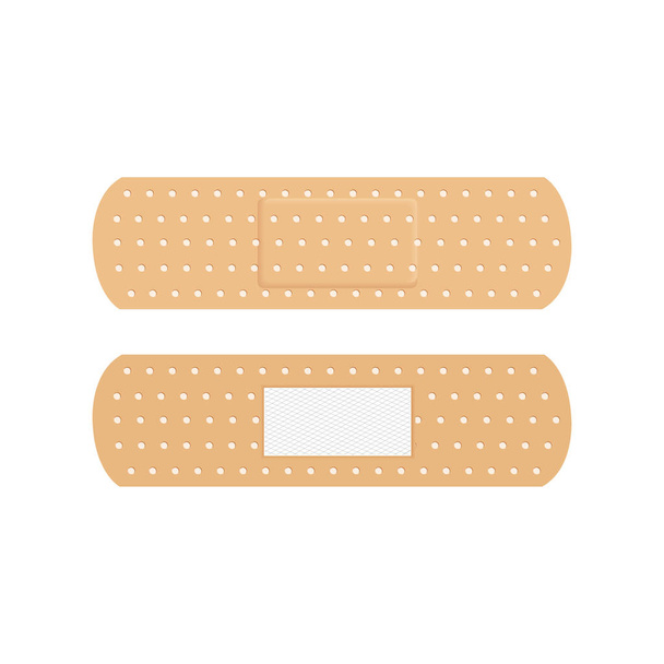 adhesive plaster on a white background - Vector, Image