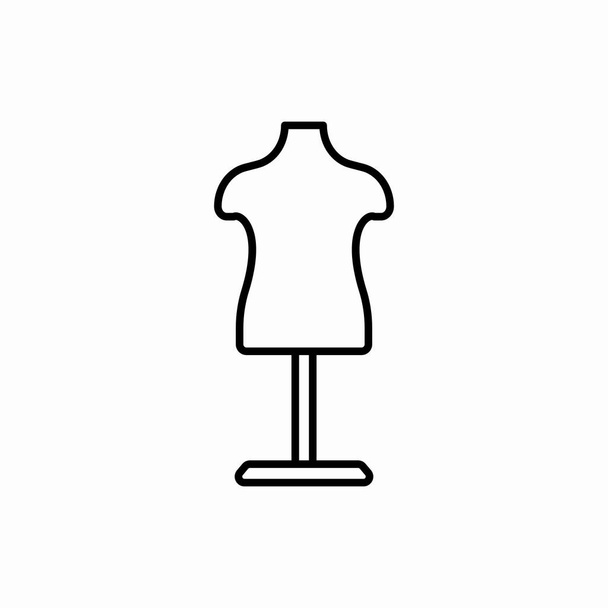 Schets mannequin icon.Mannequin vector illustratie. Symbool voor web en mobiel - Vector, afbeelding