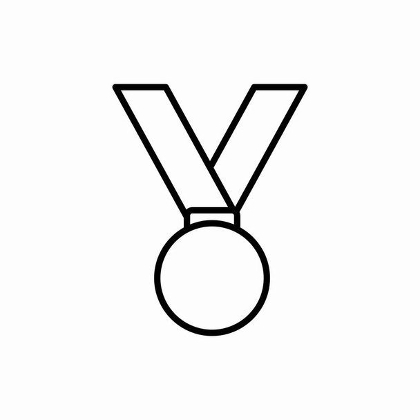 Περίγραμμα εικονίδιο μετάλλιο.Μετάλλιο διανυσματική απεικόνιση. Σύμβολο για το διαδίκτυο και το κινητό - Διάνυσμα, εικόνα
