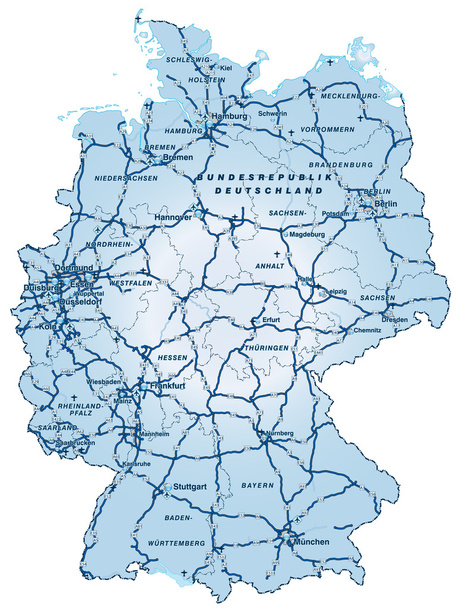 Map of Germany - Vector, Image