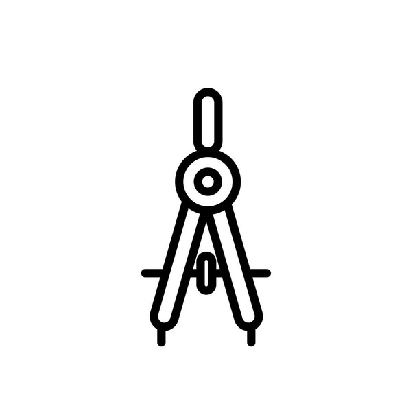 Ilustración Gráfico vectorial del dibujo del icono de la brújula. Apto para diseño, arquitecto, educación, etc.
. - Vector, imagen
