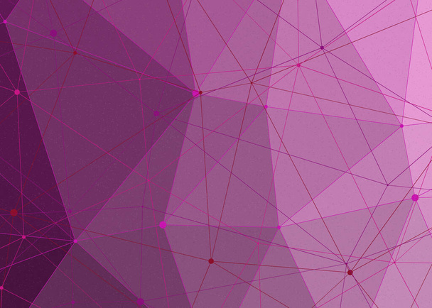 fondo de espacio poligonal bajo colorido abstracto, ilustración de arte generativo - Vector, Imagen