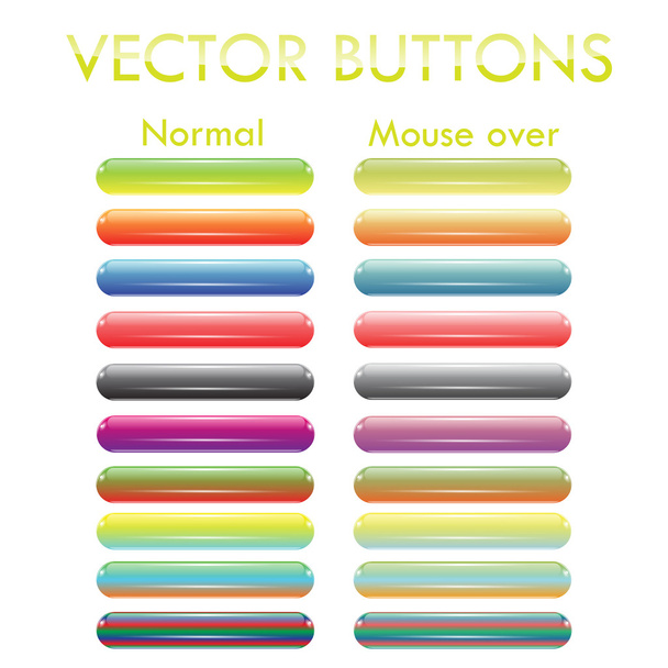 barevná tlačítka - Vektor, obrázek