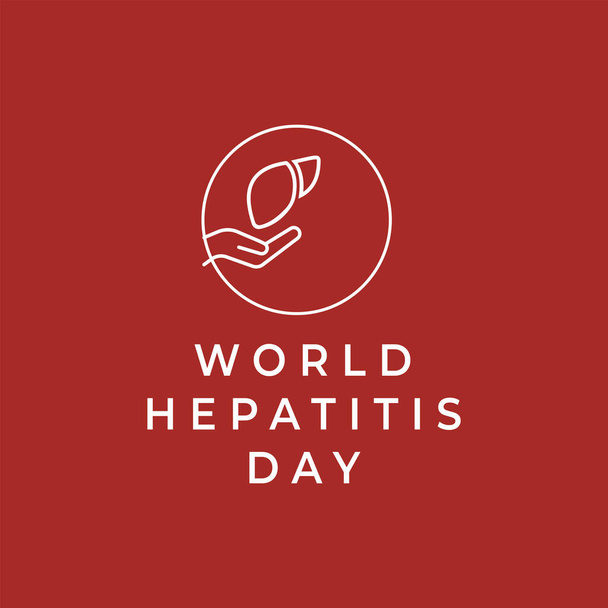 Vector illustration of World Hepatitis Day  - Vector, Image
