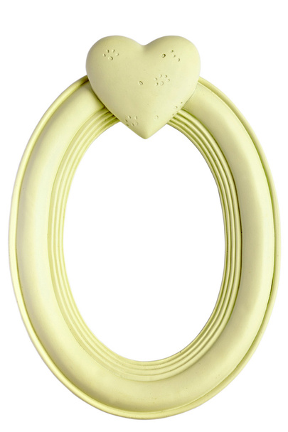 Moldura oval com coração
 - Foto, Imagem