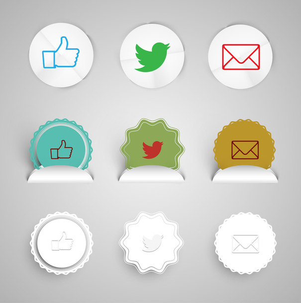 Internet buttons - Vector, Image