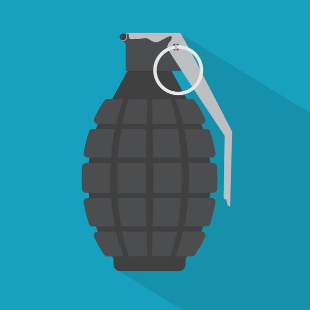 granada de mano icono- vector ilustración
 - Vector, imagen