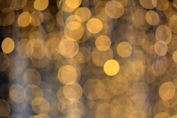 abstraction from the garland of blurry lights - Photo, Image