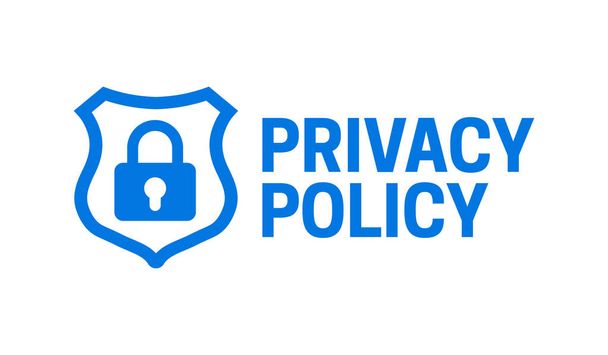 Politica sulla privacy Icona isolata - Vettoriali, immagini