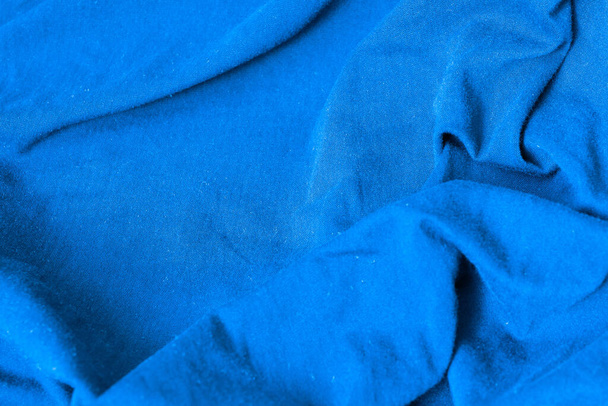 синя зморшка текстури тканини або фону
 - Фото, зображення