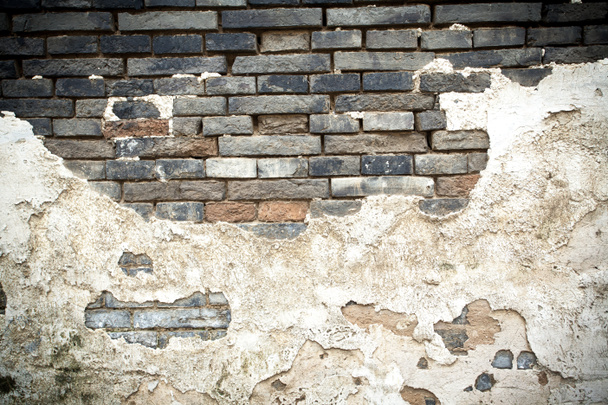 Mottled old brick wall - Photo, Image