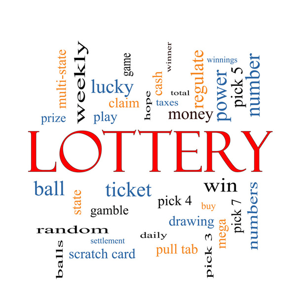 Concept de nuage de mot de loterie
 - Photo, image